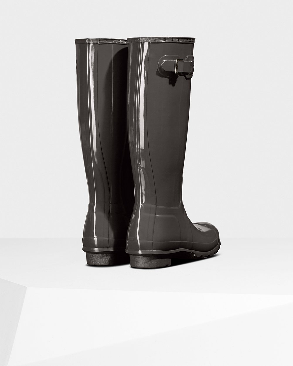 Women Hunter Original Gloss | Tall Rain Boots Grey | NZ-47965-ANCE